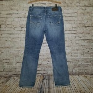 BKE Jake Straight Leg Distressed Jeans